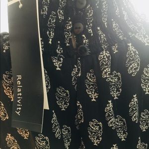 Black and white blouse